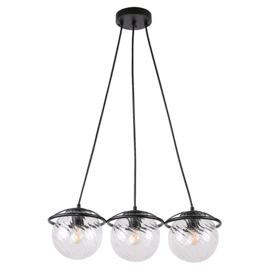 LAMP. COLGANTE NEGRO 3L E27 40W