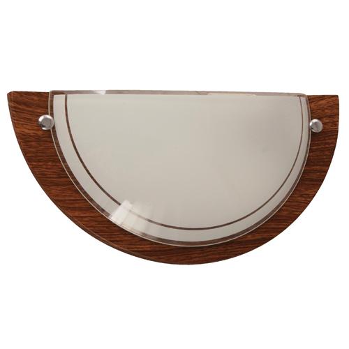 LAMP. PARED MADERA OSCURA 1L E27 60W