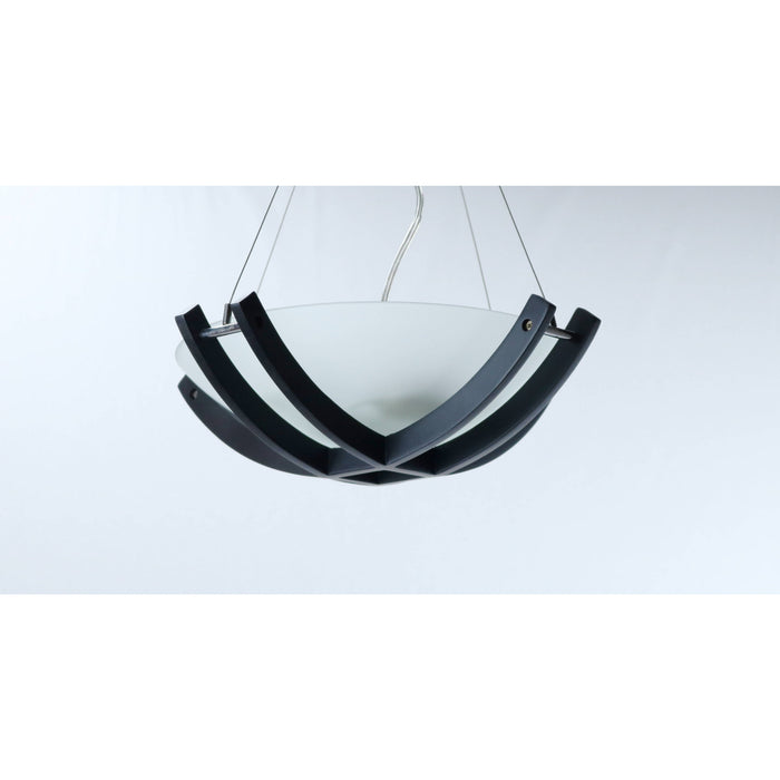 LAMP. COLGANTE NÍQUEL SATINADO 2L E27 60W (CONVERTIBLE)