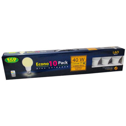 BOMBILLO LED A55 E27 7W 100-240V 3000K 10 PIEZAS
