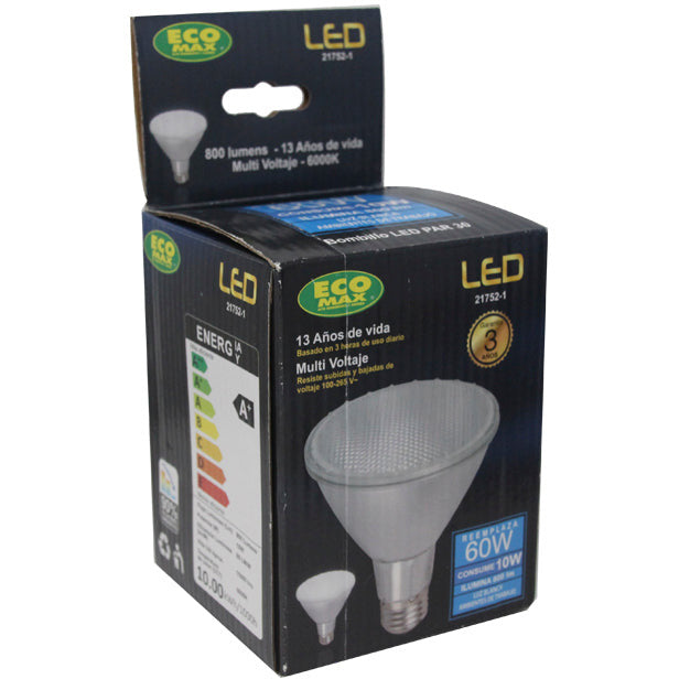 BOMBILLO LED EXTERIOR PAR 30 E27 10W 100-265V 6000K