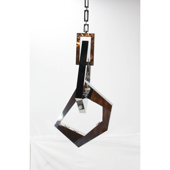 LAMP. TECHO PLATEADO 8L GU10 50W (I/B)