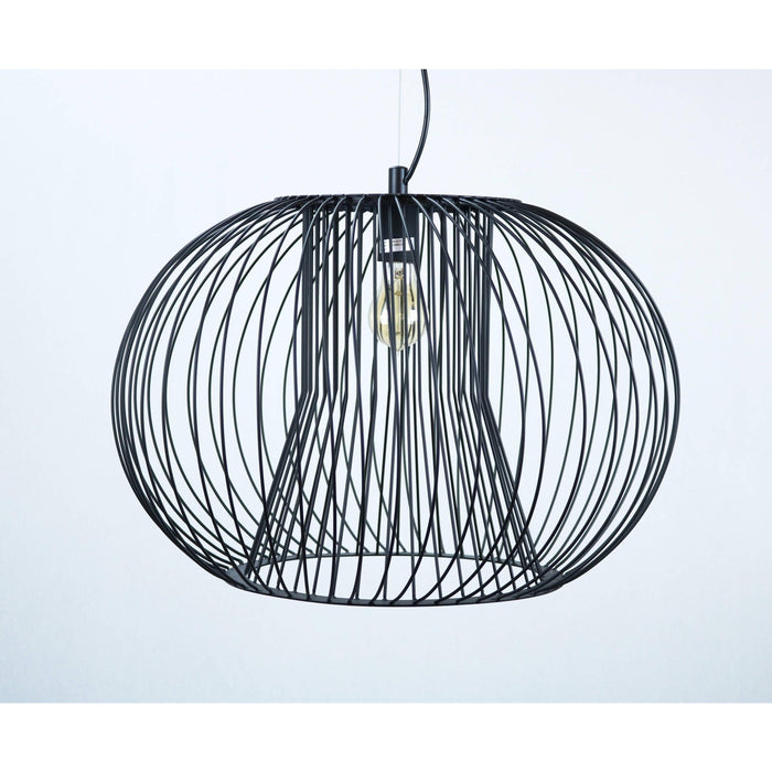 LAMP. COLGANTE NEGRO 1L E27 60W