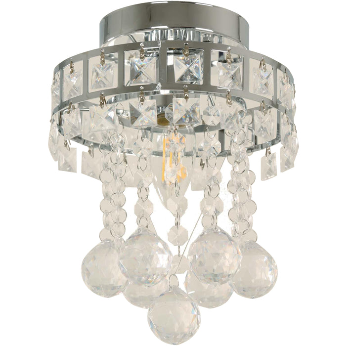 LAMP. TECHO CROMO 1L E27 60W