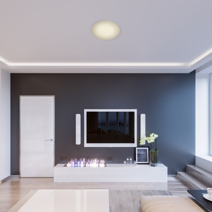Lámpara Led Exterior  Muro Blanco 1L 7W 120V Rgb (Inteligente)