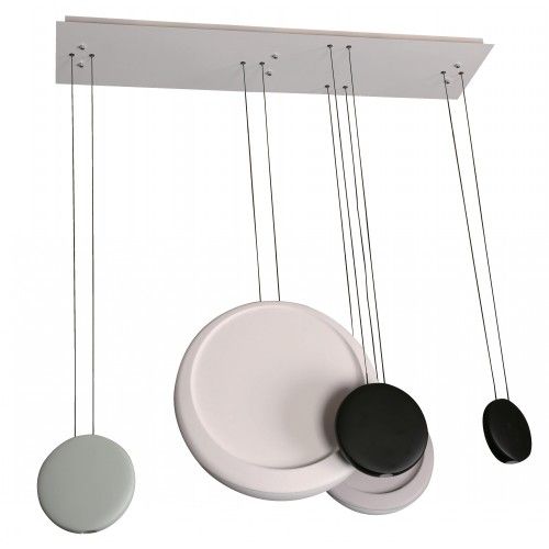 LAMP. LED COLGANTE NEGRO, VERDE, BLANCO Y GRIS 36W 3000K