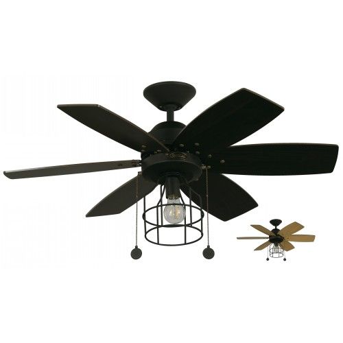 VENTILADOR DE TECHO 36" NEGRO 1L E27 60W