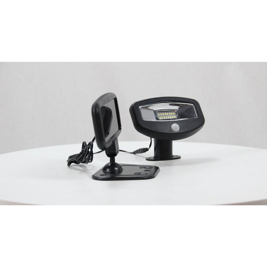 LAMP. LED EXT. SOLAR PARED NEGRO 1W 6000K CON SENSOR IP44