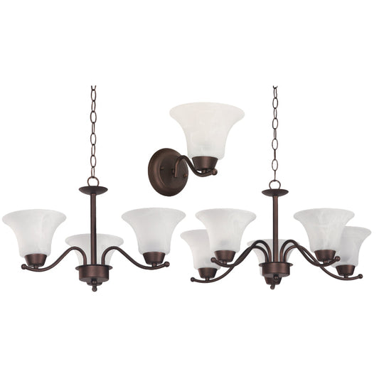 LAMP. TECHO Y PARED COMBO CHOCOLATE E27 60W