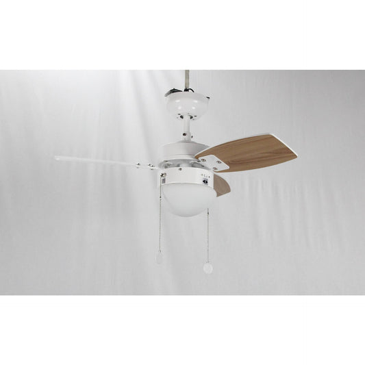 VENTILADOR DE TECHO 30" BLANCO 1L E27 60W