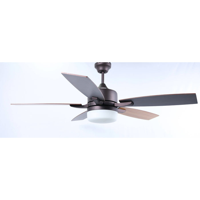 VENTILADOR DE TECHO 52" BRONCE 2L E27 40W CON CONTROL DE PARED
