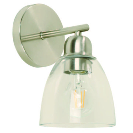 LAMP. DE PARED NIQUEL SATINADO 1L E27 40W