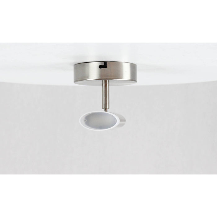 LAMP. LED TECHO REFLECTORA NÍQUEL SATINADO 1L 5W 85-265V 3000K