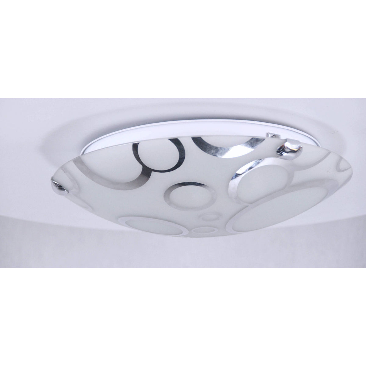 LAMP. TECHO CROMO 2L E27 60W