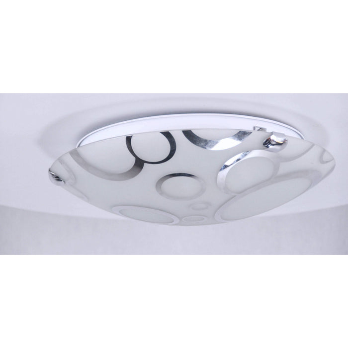 LAMP. TECHO CROMO 2L E27 60W