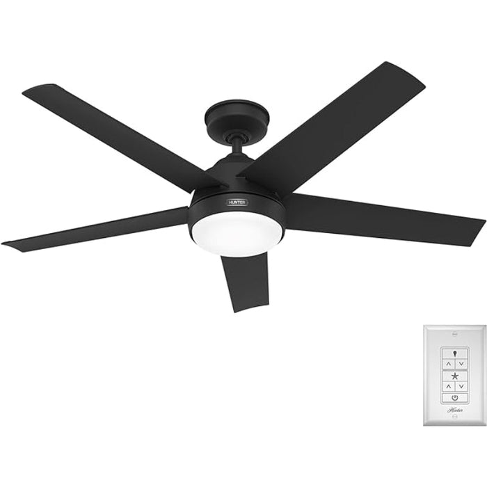 VENT. LED SKYFLOW 52" NEGRO 18W 120V 3000K WEATHEER MAX
