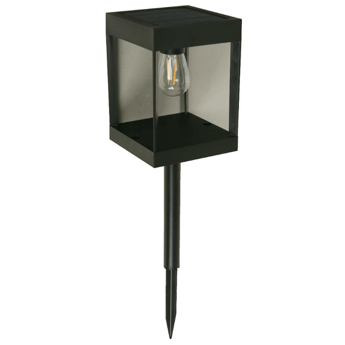 LAMP. EXT. LED ESTACA SOLAR NEGRO 1W 3.7V 2700K