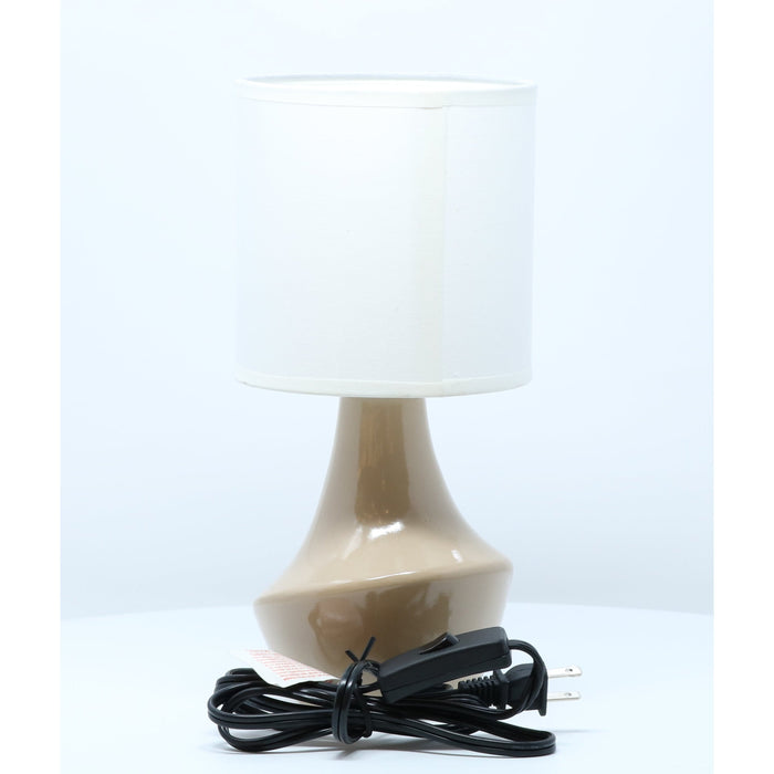 LAMP. MESA CREMA 1L E27 40W (2 PIEZAS)