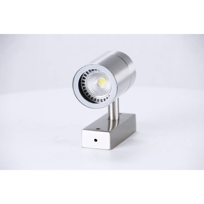 LAMP. EXT. PARED PLATEADO 1L GU10 35W I/B