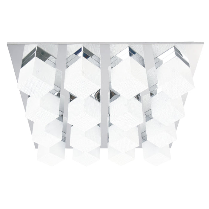 LAMP. TECHO JC 16L 20W (N/B) ACAB. CROMO/BLANCO