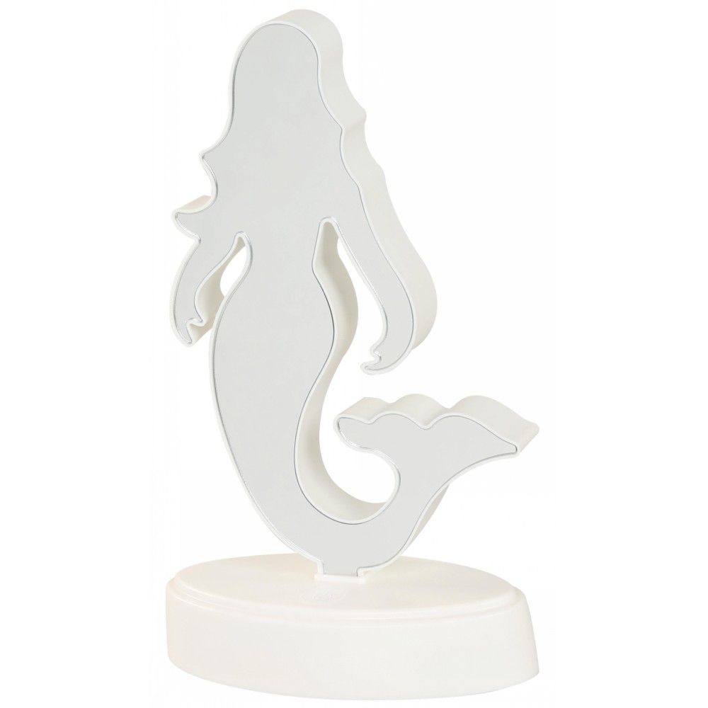 LAMP. LED DE MESA ESPEJO INFINITO SIRENA INFANTIL 5W BATERIA AA N/I