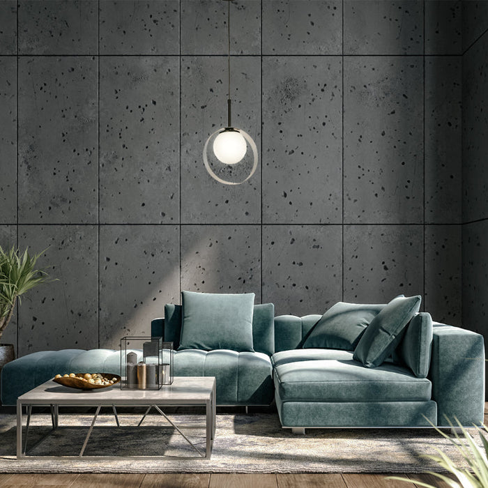 LAMP. COLGANTE NEGRO+CROMO 1L E27 40W