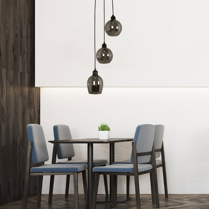 LAMP. COLGANTE NEGRO 3L E27 40W