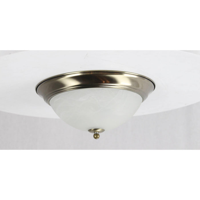 LAMP. TECHO BRONCE ANTIGUO 2L E27 40W (2 PIEZAS)