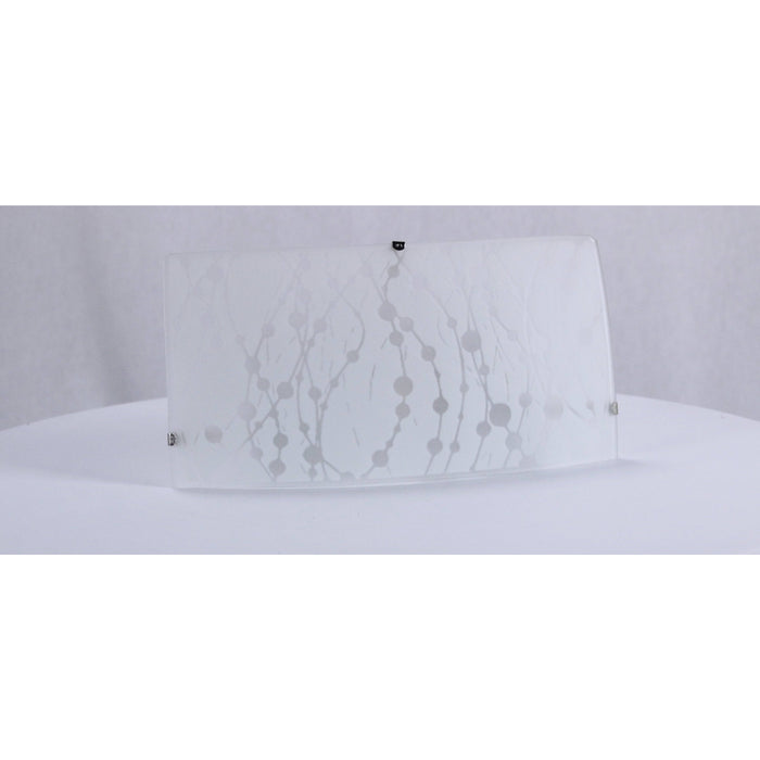 LAMP. PARED BLANCO Y NIQUEL SATINADO 1L E27 60W