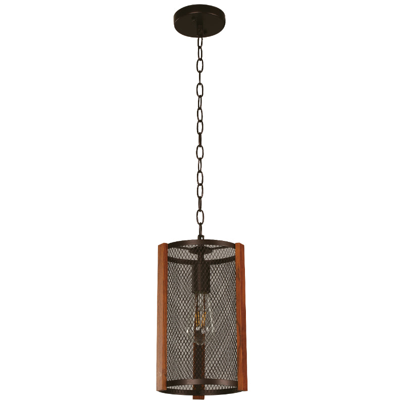 Lámpara Colgante Bronce 1L E26 60W