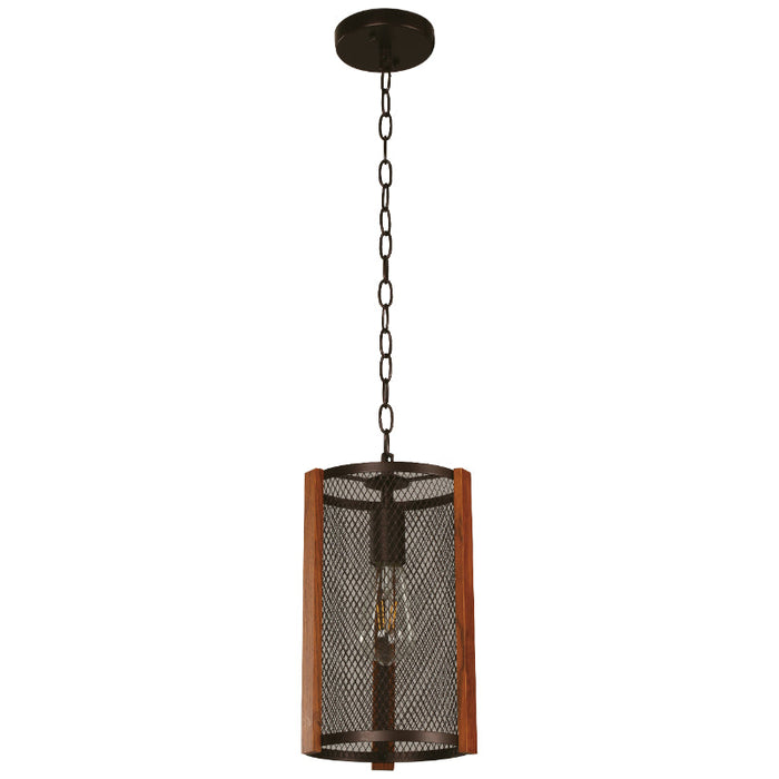 Lámpara Colgante Bronce 1L E26 60W