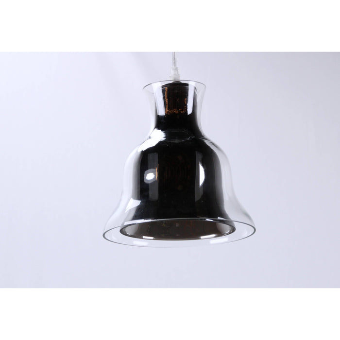 LAMP. COLGANTE NÍQUEL SATINADO 1L E27 60W