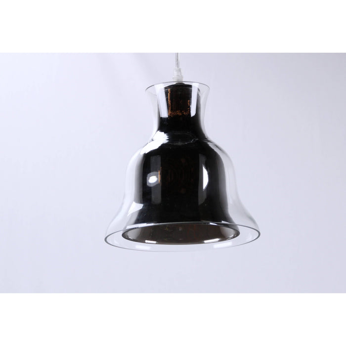 LAMP. COLGANTE NÍQUEL SATINADO 1L E27 60W