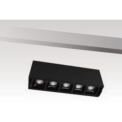 Lámpara Led Lineal Slim Negro 1L 22W 24V 3000K Beam Angle 30°
