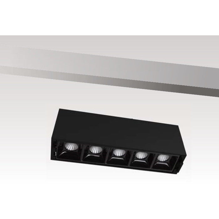 Lámpara Led Lineal Slim Negro 1L 22W 24V 3000K Beam Angle 30°