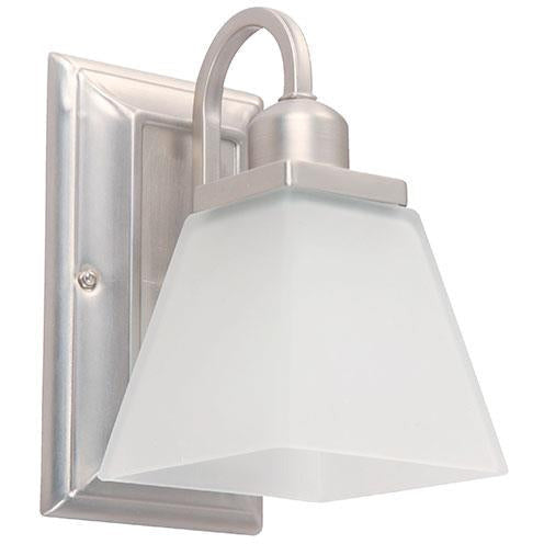 LAMP. PARED NÍQUEL SATINADO 1L E27 60W