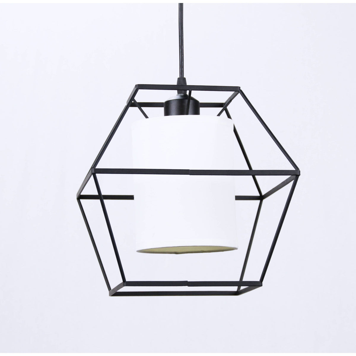 LAMP. COLGANTE NEGRO 1L E27 60W