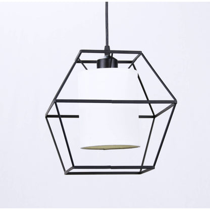 LAMP. COLGANTE NEGRO 1L E27 60W