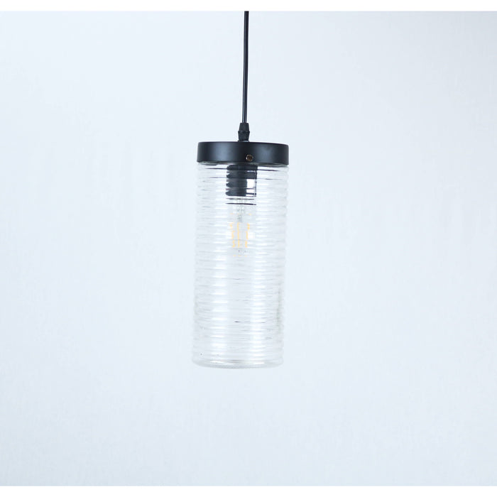 LAMP. COLGANTE NEGRO 1L E27 60W
