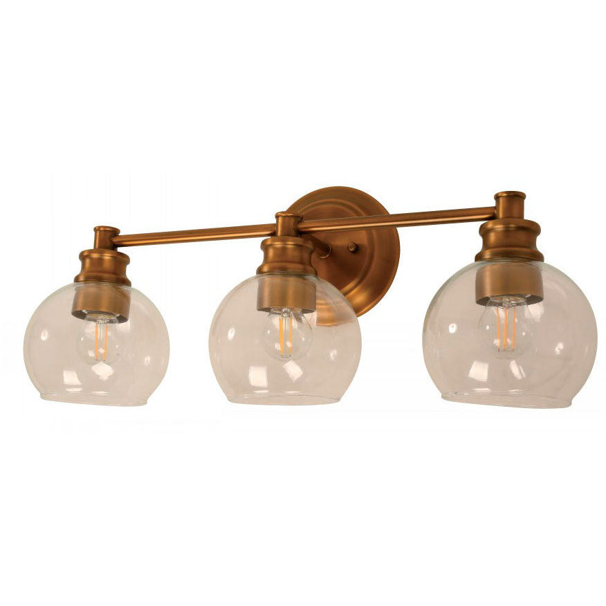 LAMP. PARED BRONCE DORADO 3L E27 40W