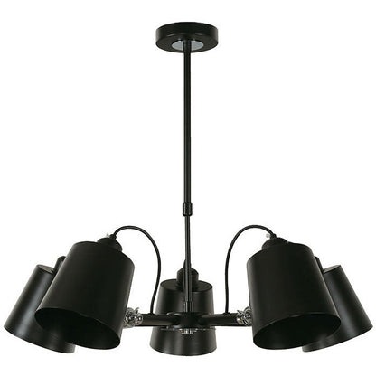 Lámpara Techo Negro 5L E27 40W