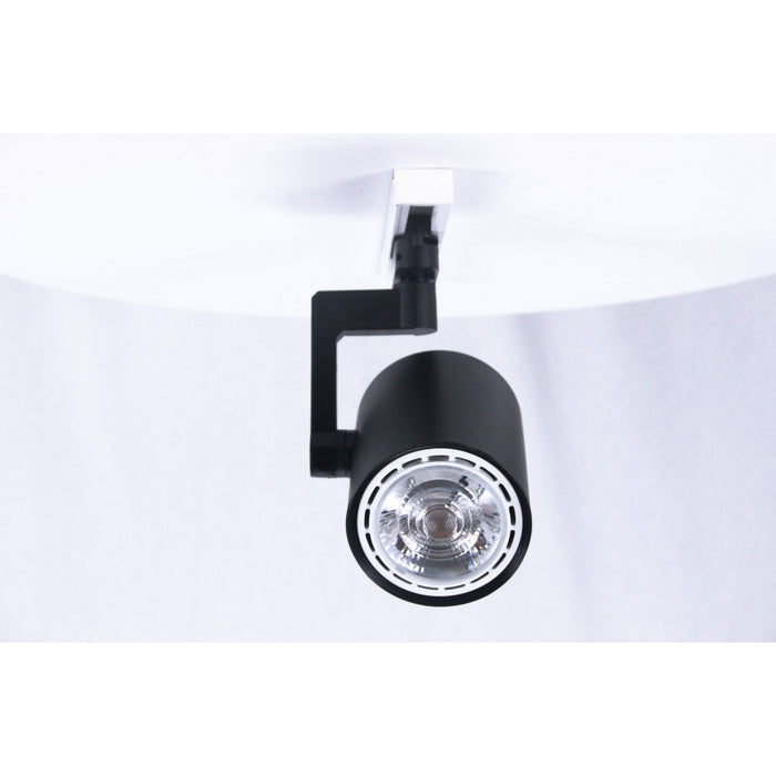 LAMP. DE RIEL NEGRO 1L E27 12W N/B