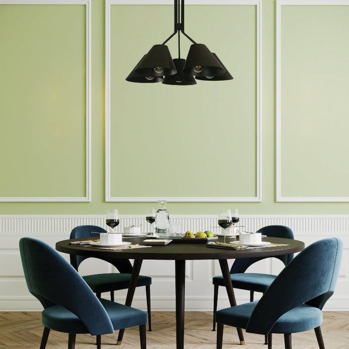 LAMP. COLGANTE NEGRO 5L E27 60W