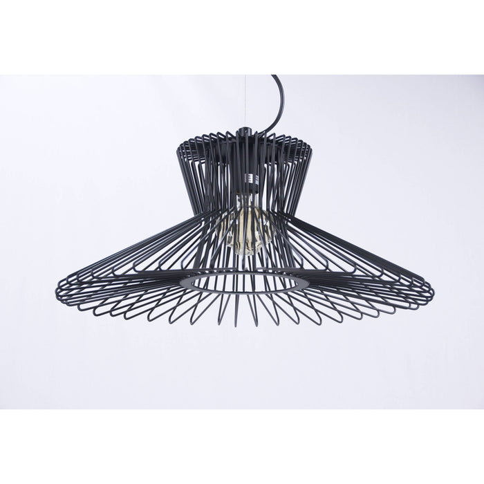Lámpara Colgante Negro 1L E27 60W