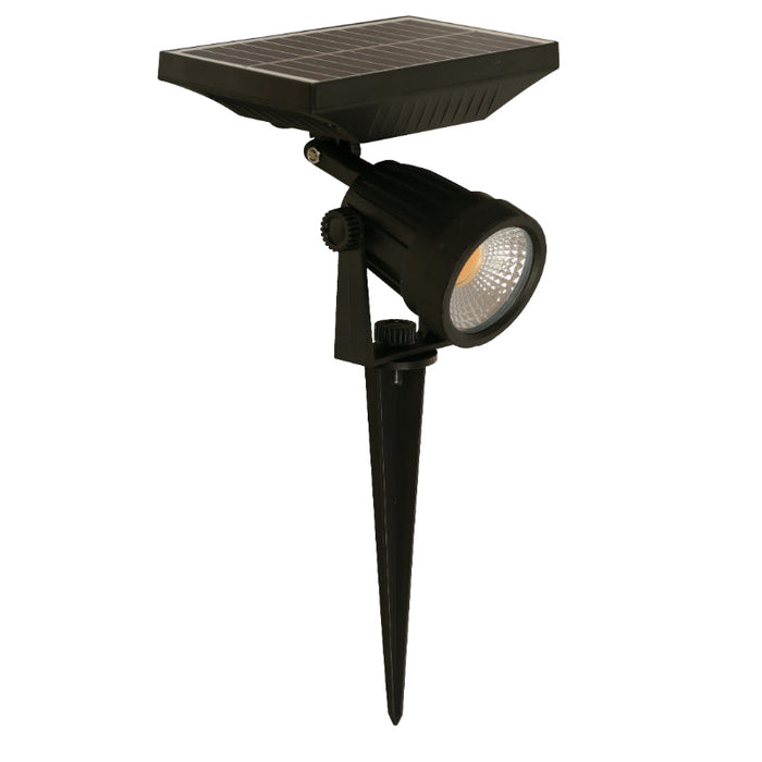 LAMP. LED EXT. SOLAR ESTACA NEGRO 1L 1W 3.7V 3000K