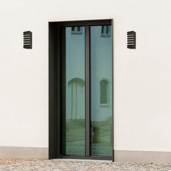 Lámpara Exterior  Pared Negro 1L E27 40W