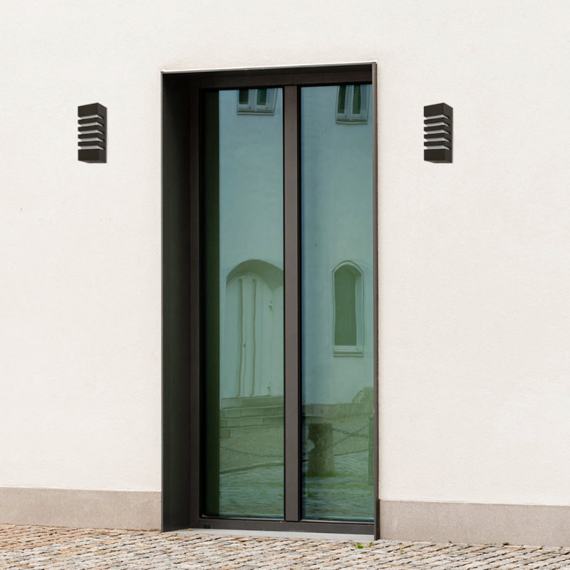 Lámpara Exterior  Pared Negro 1L E27 40W