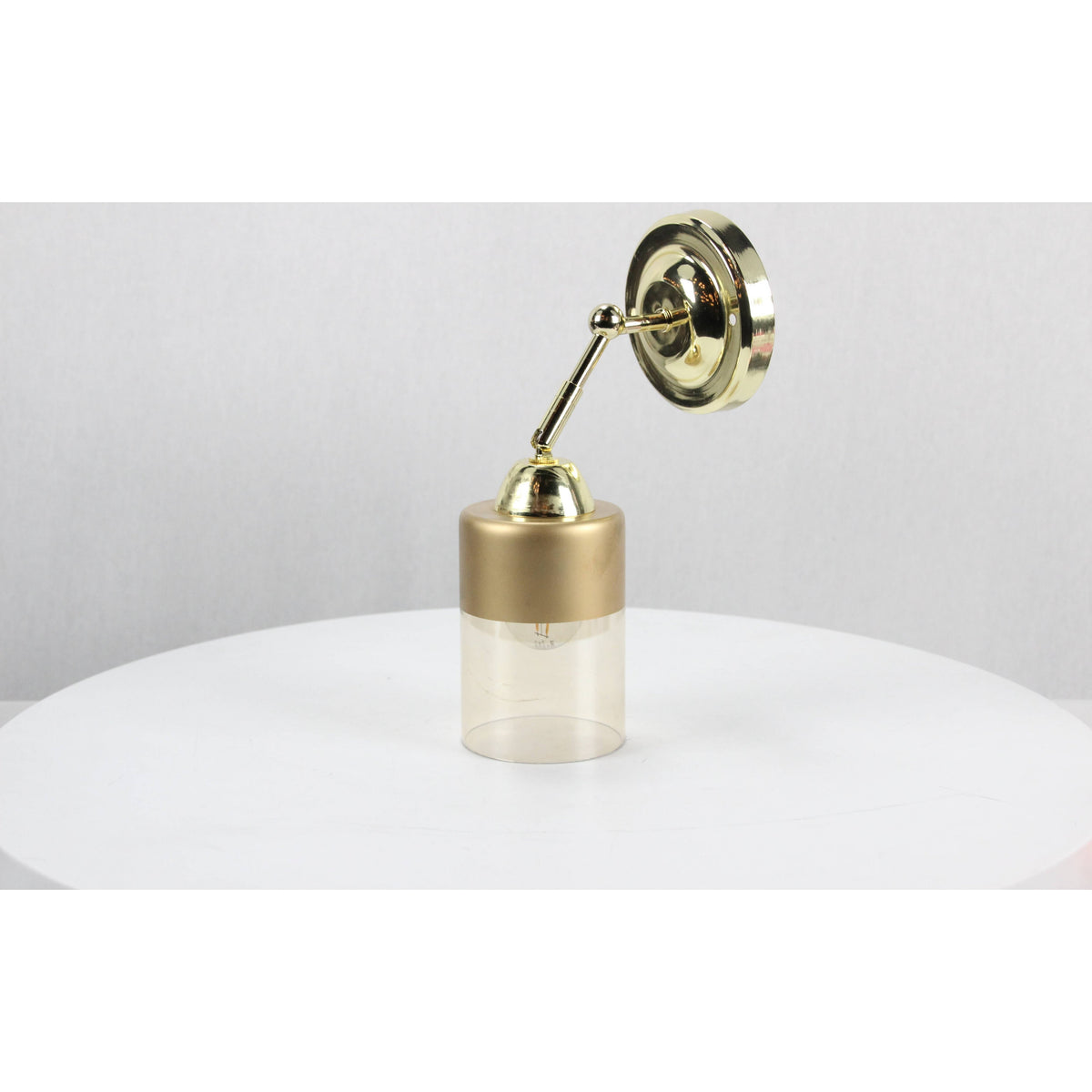 LAMP. PARED BRONCE PULIDO 1L E27 40W