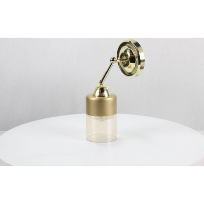 LAMP. PARED BRONCE PULIDO 1L E27 40W