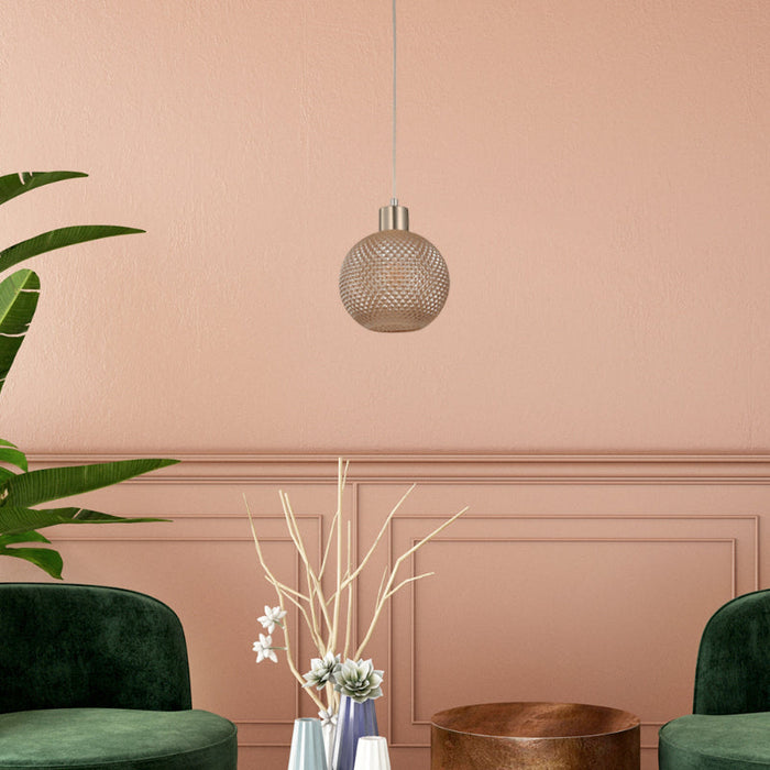 LAMP. COLGANTE AMBAR 1L E27 40W